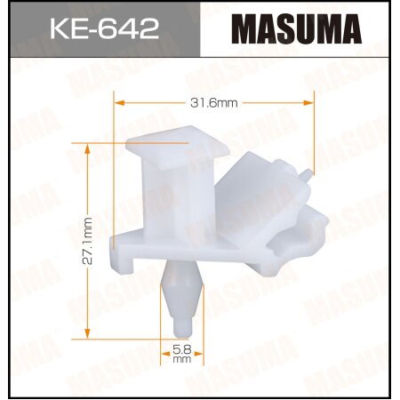 Клипса пластиковая Masuma, KE-642