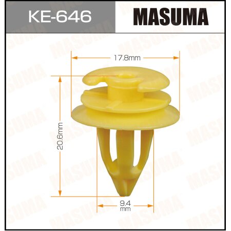 Клипса пластиковая Masuma, KE-646