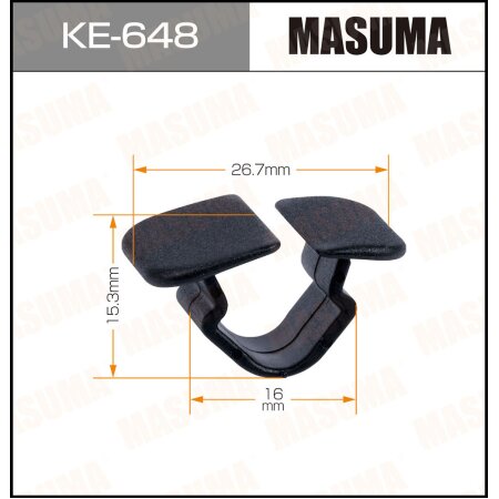 Клипса пластиковая Masuma, KE-648