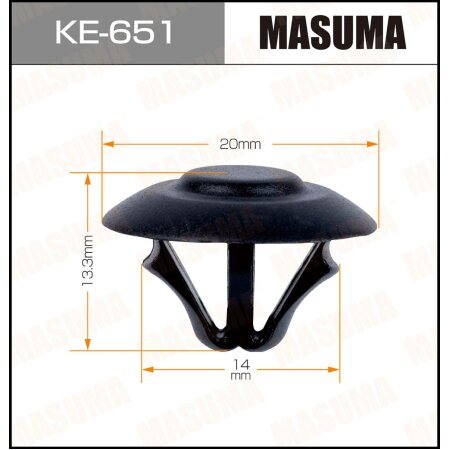 Клипса пластиковая Masuma, KE-651