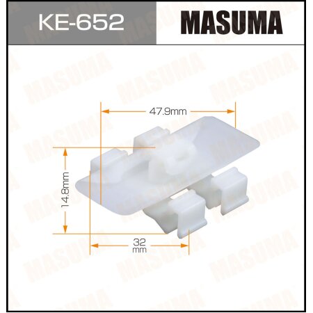 Клипса пластиковая Masuma, KE-652