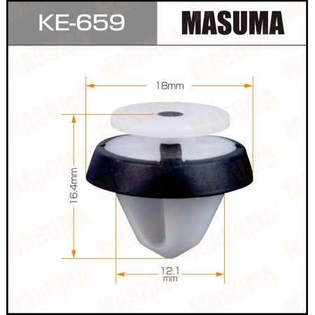 Клипса пластиковая Masuma, KE-659
