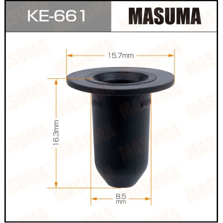 Клипса пластиковая Masuma, KE-661