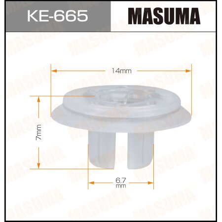 Клипса пластиковая Masuma, KE-665