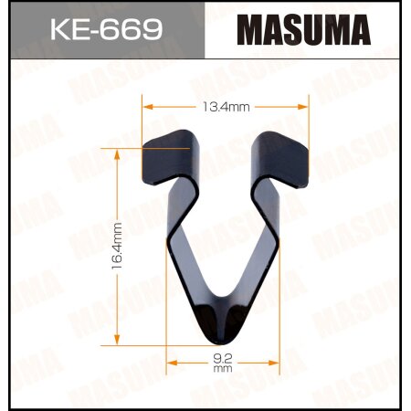 Клипса пластиковая Masuma, KE-669