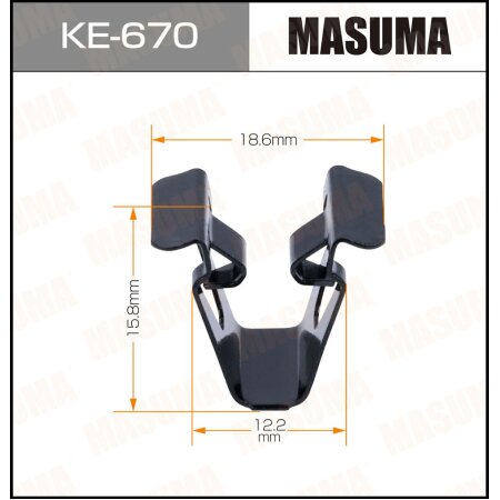 Клипса пластиковая Masuma, KE-670