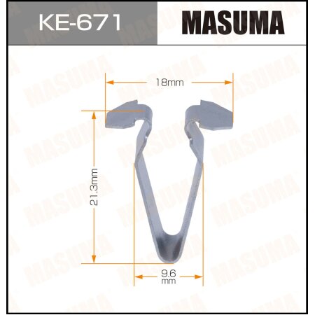 Клипса пластиковая Masuma, KE-671