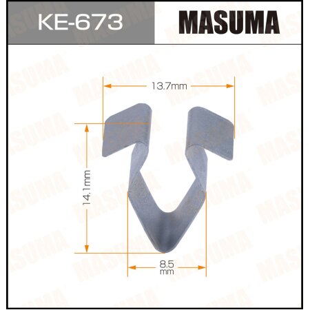 Клипса пластиковая Masuma, KE-673