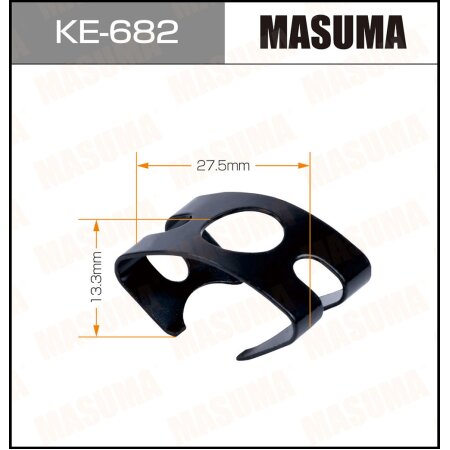 Клипса пластиковая Masuma, KE-682