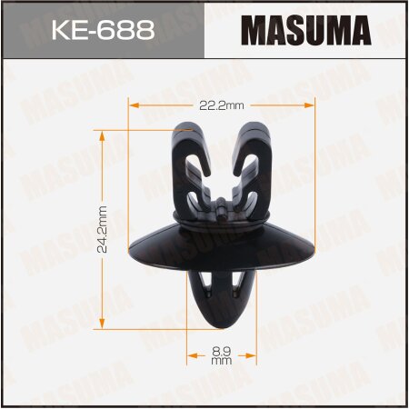 Клипса пластиковая Masuma, KE-688