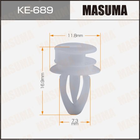 Клипса пластиковая Masuma, KE-689