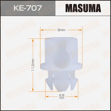 Клипса пластиковая Masuma, KE-707