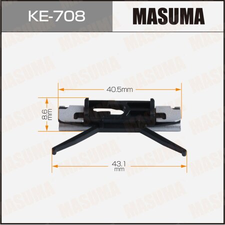 Клипса пластиковая Masuma, KE-708