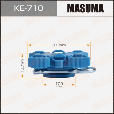 Клипса пластиковая Masuma, KE-710