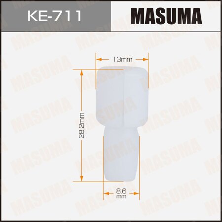 Клипса пластиковая Masuma, KE-711