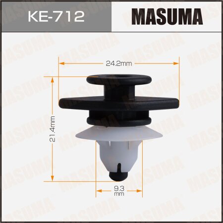Клипса пластиковая Masuma, KE-712