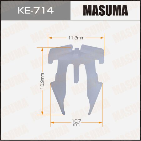 Клипса пластиковая Masuma, KE-714