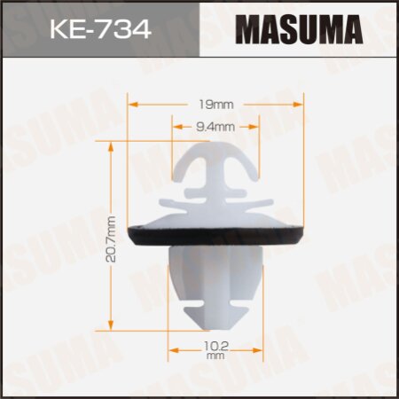 Клипса пластиковая Masuma, KE-734