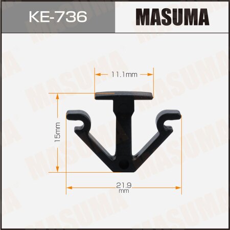 Клипса пластиковая Masuma, KE-736