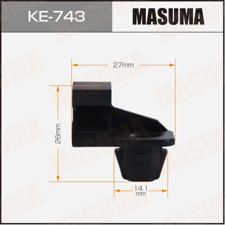 Клипса пластиковая Masuma, KE-743
