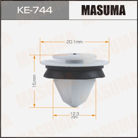Клипса пластиковая Masuma, KE-744