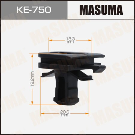 Клипса пластиковая Masuma, KE-750