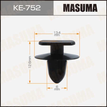 Клипса пластиковая Masuma, KE-752