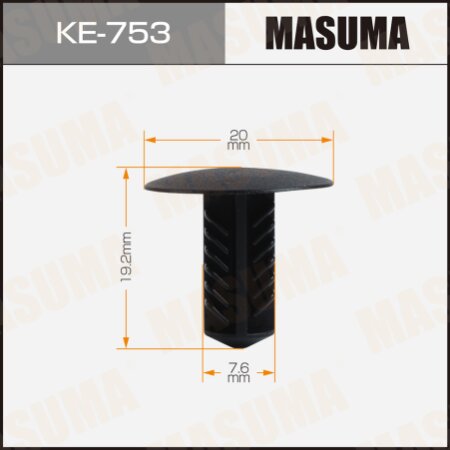 Клипса пластиковая Masuma, KE-753