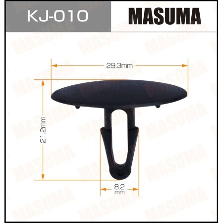 Клипса пластиковая Masuma, KJ-010