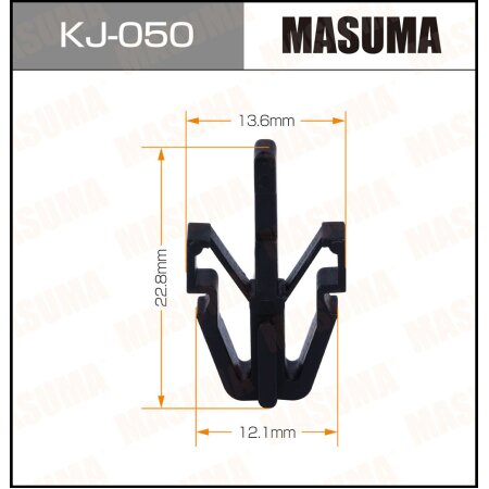 Клипса пластиковая Masuma, KJ-050
