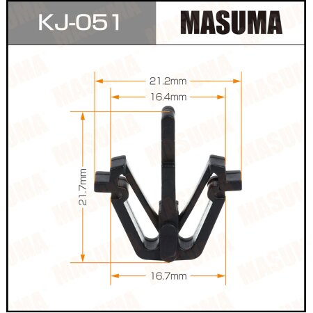 Клипса пластиковая Masuma, KJ-051