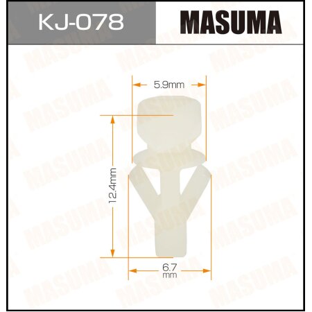 Клипса пластиковая Masuma, KJ-078