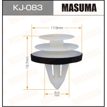 Клипса пластиковая Masuma, KJ-083