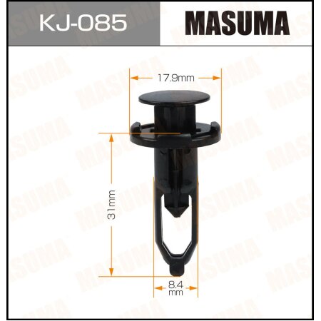 Клипса пластиковая Masuma, KJ-085