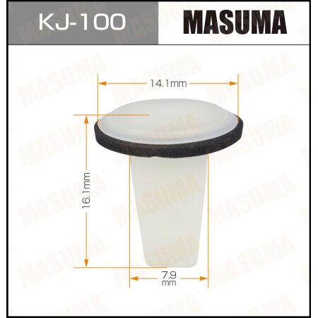 Клипса пластиковая Masuma, KJ-100