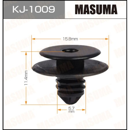 Клипса пластиковая Masuma, KJ-1009