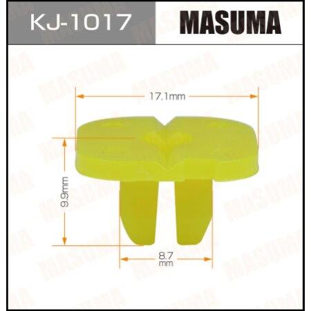 Клипса пластиковая Masuma, KJ-1017