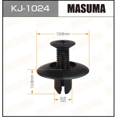 Клипса пластиковая Masuma, KJ-1024