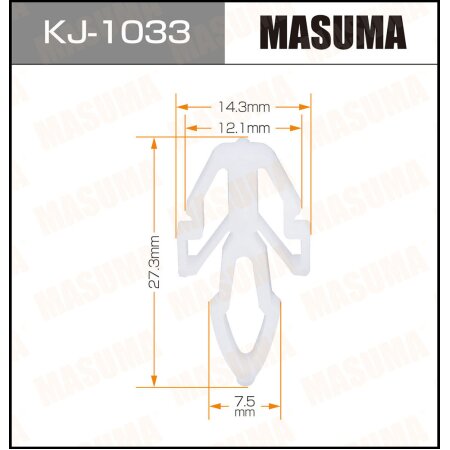 Клипса пластиковая Masuma, KJ-1033