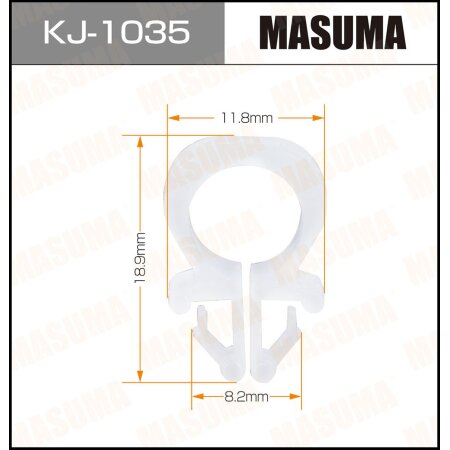 Клипса пластиковая Masuma, KJ-1035