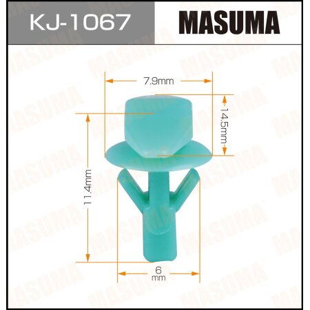 Клипса пластиковая Masuma, KJ-1067