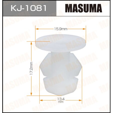 Клипса пластиковая Masuma, KJ-1081