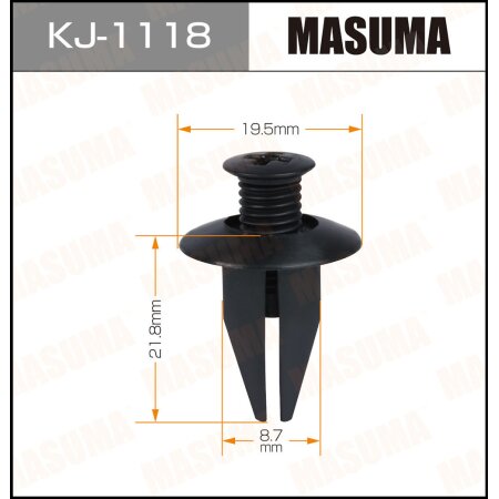 Клипса пластиковая Masuma, KJ-1118