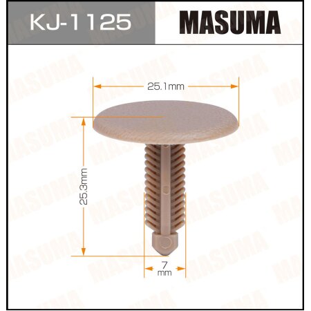 Клипса пластиковая Masuma, KJ-1125