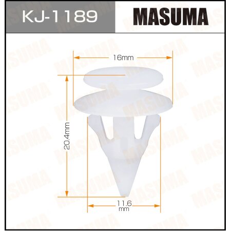 Клипса пластиковая Masuma, KJ-1189