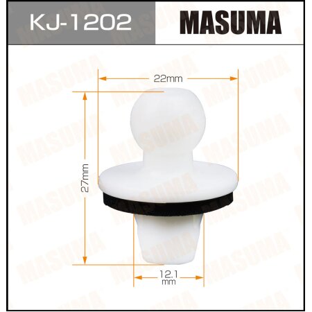 Клипса пластиковая Masuma, KJ-1202