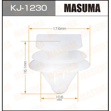 Клипса пластиковая Masuma, KJ-1230