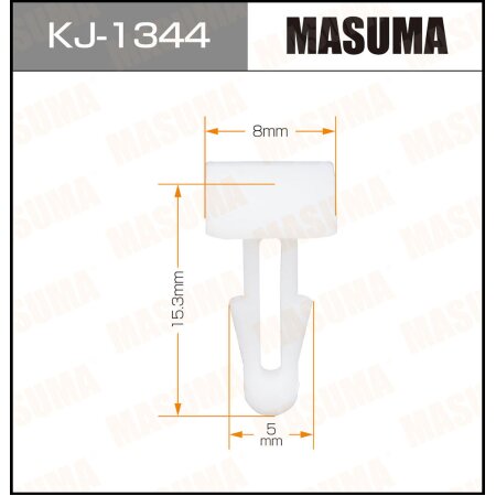 Клипса пластиковая Masuma, KJ-1344
