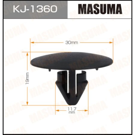 Клипса пластиковая Masuma, KJ-1360