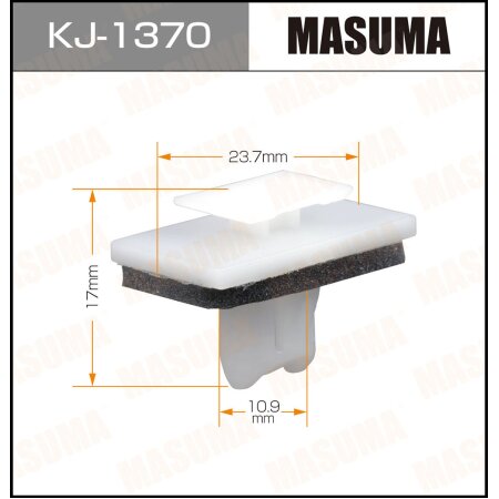 Клипса пластиковая Masuma, KJ-1370